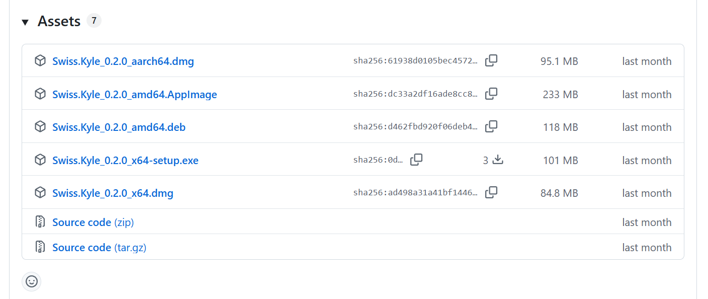 Release assets with native installers for Linux and Windows
